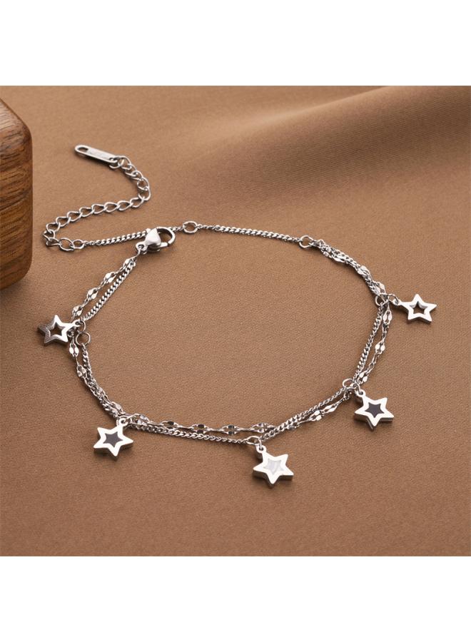 European And American Jewelry All-match Titanium Steel Bracelet Korean Bohemian Elegant Titanium Steel Non-fading Bracelet Female Jewelry