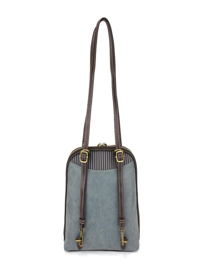 Chala Handbags Turtle Convertible Backpack Purse Turtle Lovers, Indigo color, 10.5 inch x 10.5 inch x 4 inch (TUT-BK1) - Image 4