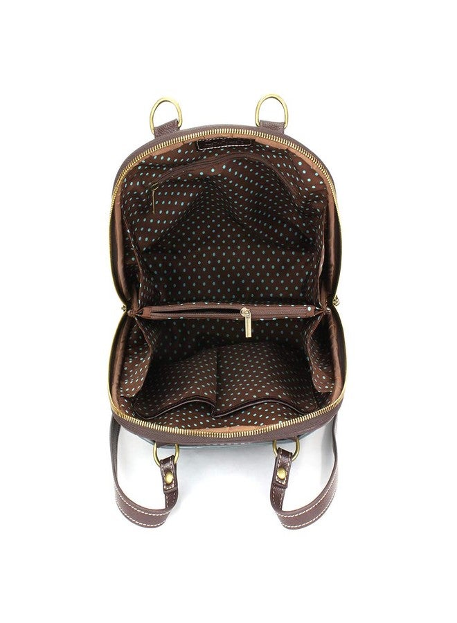 Chala Handbags Turtle Convertible Backpack Purse Turtle Lovers, Indigo color, 10.5 inch x 10.5 inch x 4 inch (TUT-BK1) - Image 5