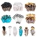 MWOOT 6 Styles Assorted Crafts Feathers, 120Pcs DIY Dreamcatcher Crafts Art Decor Feathers, DIY Earring Wings Carnival Party Mask Activities Project Accessories Small Feather - Mixed Green White Brown - Image 2