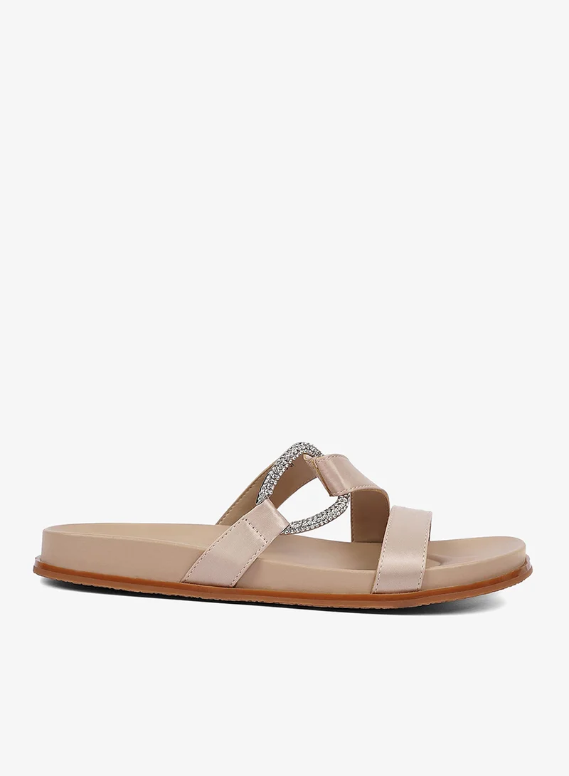 Cuple Womens cross strap Flats Sandals