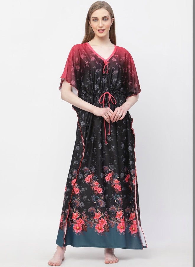 Arrabi Printed Maxi Nightdress - Image 3