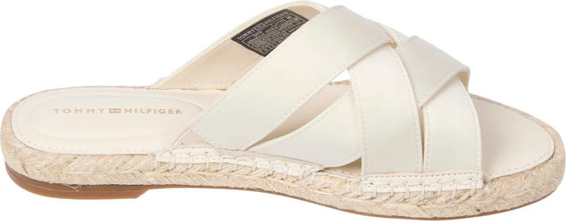 تومي هيلفيغر SATIN ESPADRILLE MULES