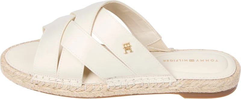 تومي هيلفيغر SATIN ESPADRILLE MULES