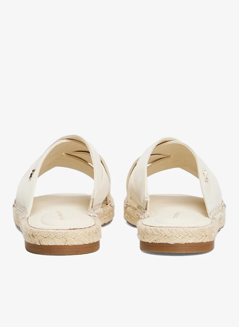 TOMMY HILFIGER SATIN ESPADRILLE MULES