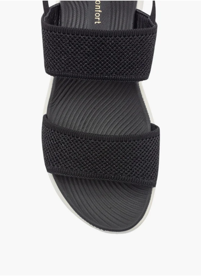 لو كونفورت Textured Sandals with Backstrap