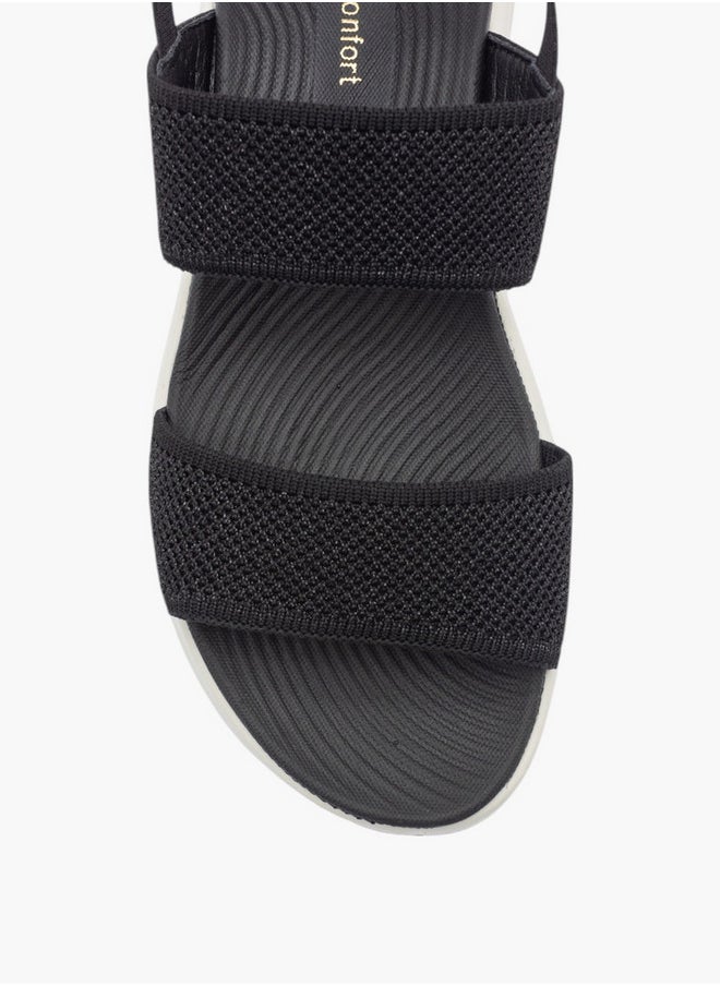 Le Confort Textured Sandals with Backstrap  - Image 2