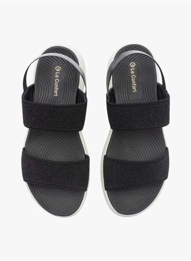 لو كونفورت Textured Sandals with Backstrap