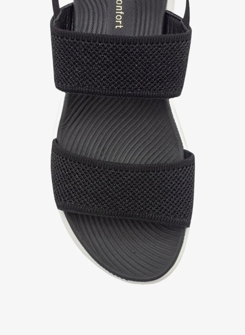Le Confort Textured Sandals with Backstrap