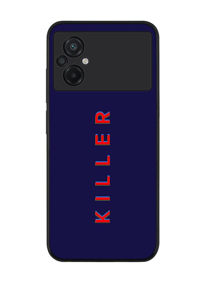 Stylizedd Rugged Black edge case for Xiaomi Poco M5 Slim fit Soft Case Flexible Rubber Edges Anti Drop TPU Gel Thin Cover - Killer - Image 1