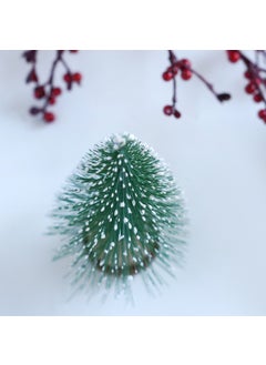 Bimotif Miniature Christmas snowy pine tree 9 cm  - Image 3