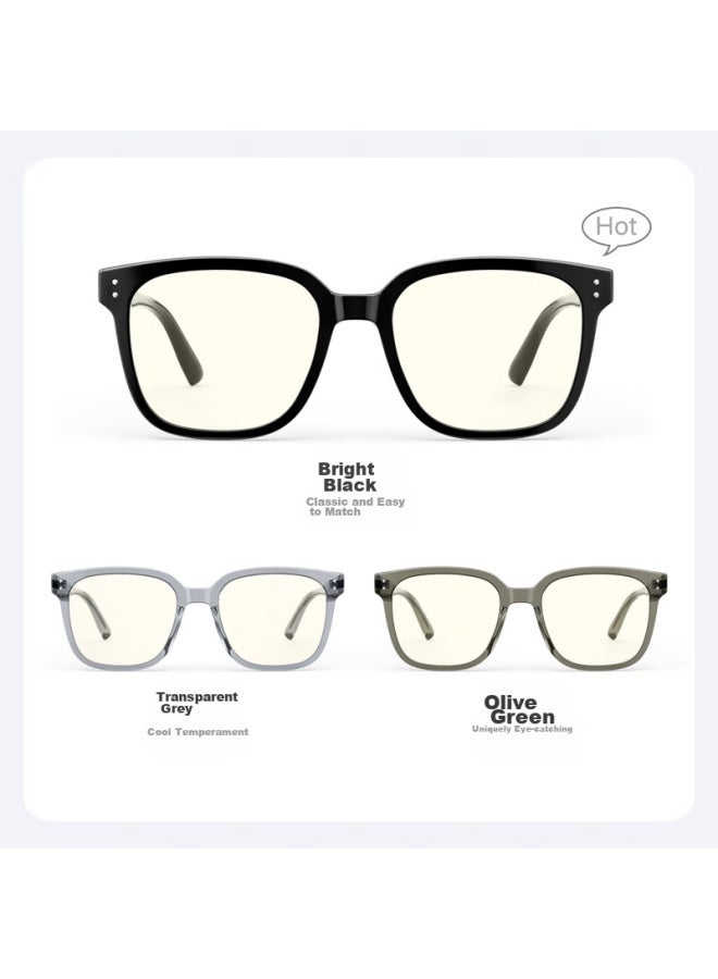 Parzin Fan Chengcheng Style Myopia Gl Frame, Fashionable Square Frame Versatile Acetate Gl For Men And Women, Can Be Fitted With Prescription Lenses, 66009 - Image 5