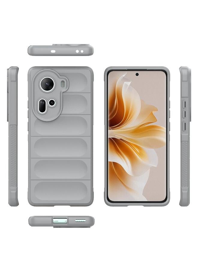 S-TOP Case For OPPO Reno11 5G Global Magic Shield TPU + Flannel Phone Case - Image 3