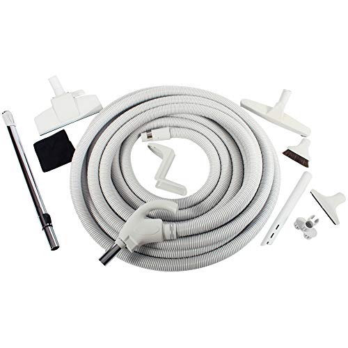 CenTec Systems 94907 Central Vacuum Low Voltage Kit 50 Ft Hose Light Gray