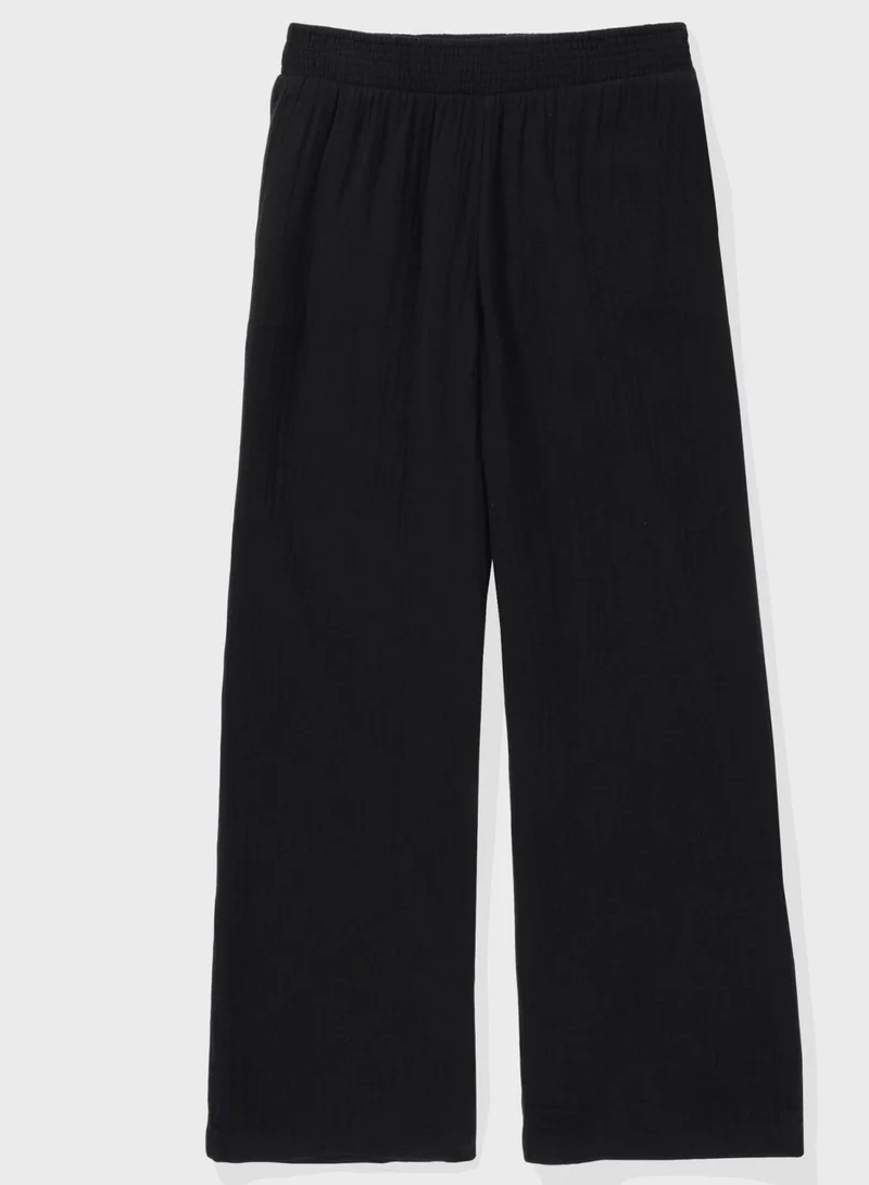 Aerie High Waist Wide Leg Pants