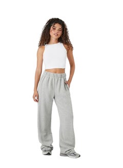 French Terry Wide-Leg Pants