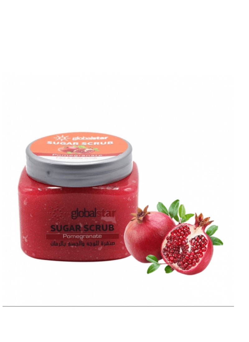 globalstar Globalstar Face & Body Sugar Scrub With Pomegranate - 600Gm  - Image 2
