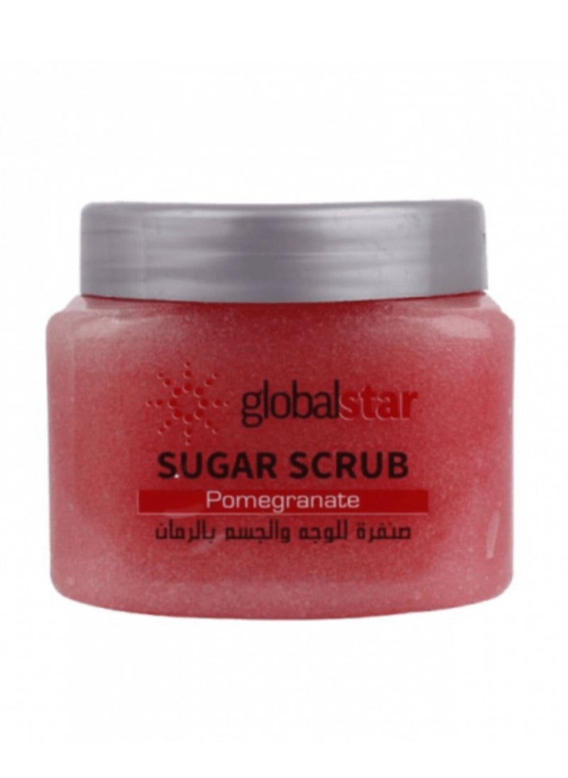 globalstar Globalstar Face & Body Sugar Scrub With Pomegranate - 600Gm  - Image 1