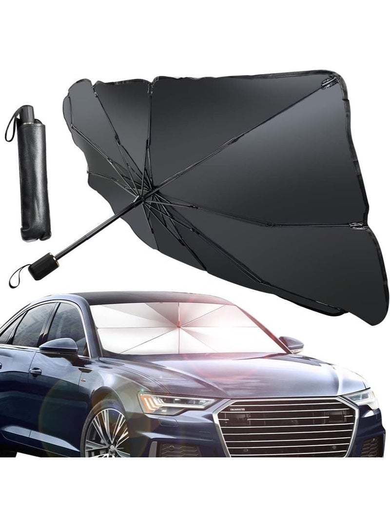 DubaiGallery Sun Protection Car Windscreen, Car Sun Protection for Windscreen, Universal Car Parasol with Foldable Design, Sun Protection, Heat Protection, Reduces Heat in the Car, for Most Car Models - Image 4