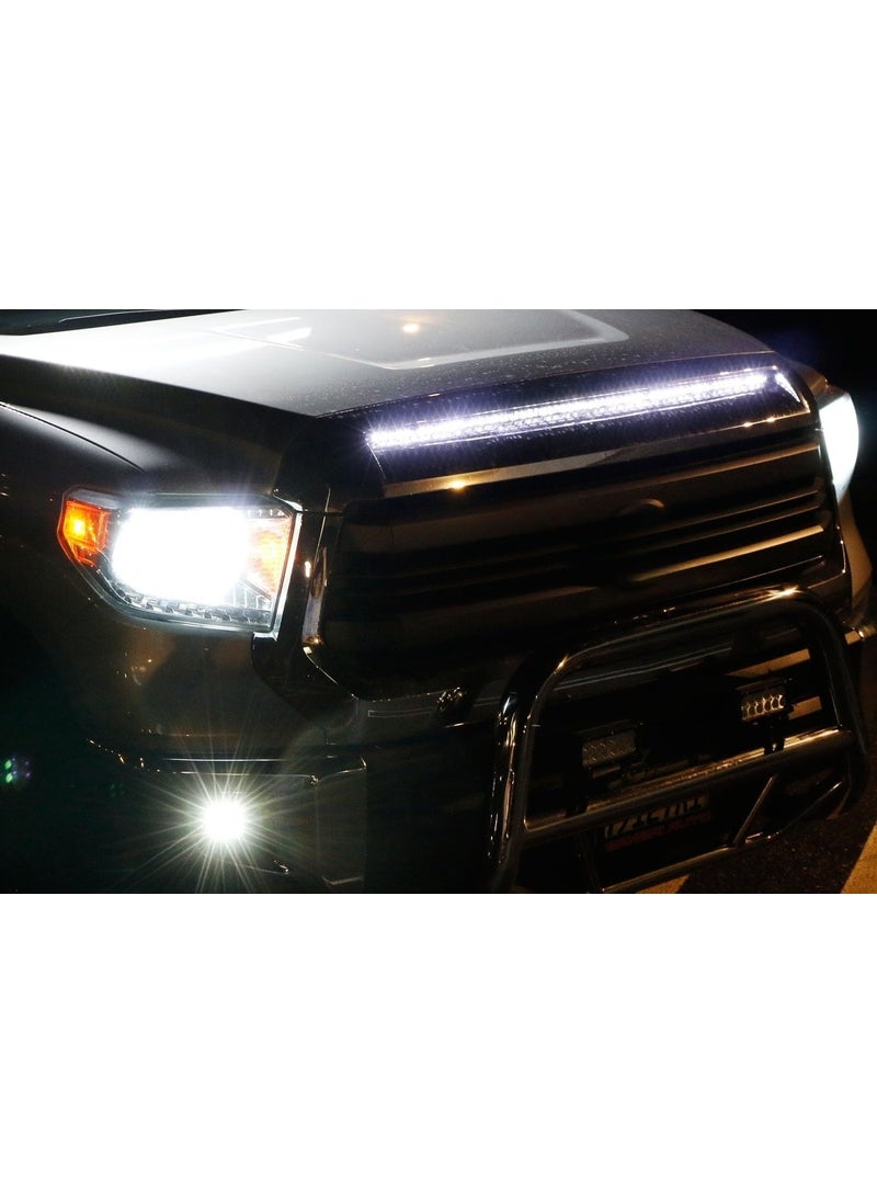 iJDMTOY iJDMTOY Xenon White 63-SMD LED Hood Bulge Accent Lighting Strip Compatible with 2014-2021 Toyota Tundra  - Image 4