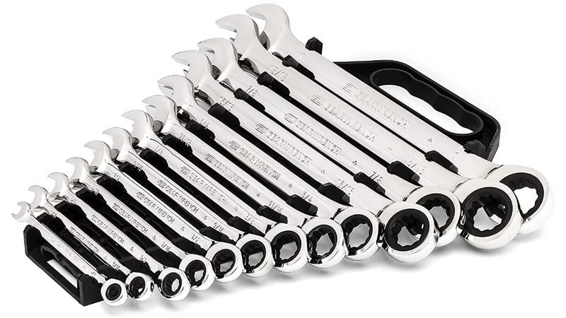 GEARWRENCH 13 Piece 12 Point Ratcheting Combination Wrench Set SAE | 9312 - Image 4