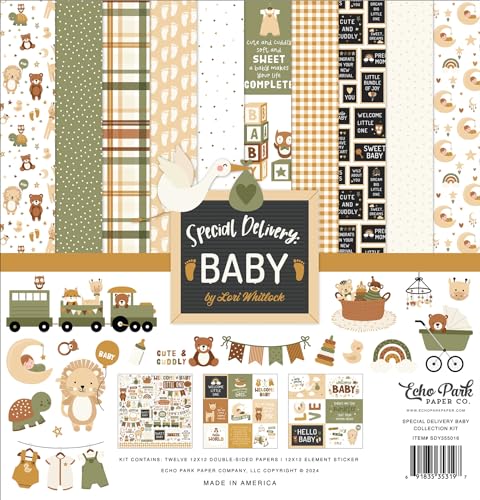 Echo Park Paper Special Delivery Baby Collection Kit - Image 1