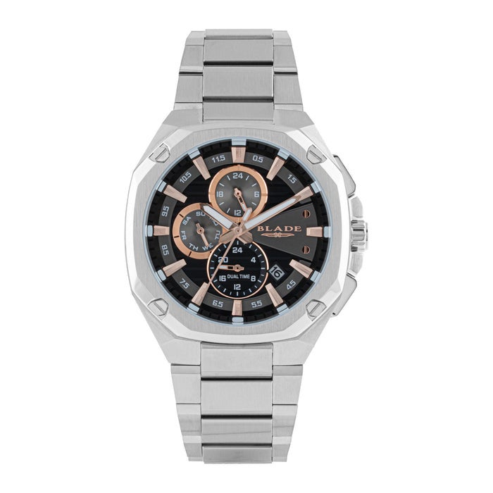 BLADE Forte SS Grey 3646G2SGS SS Case & Band Multifunction Men's Watch - Image 1