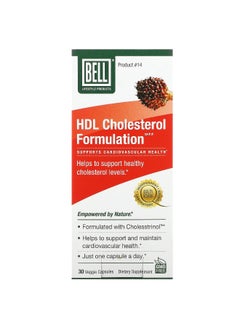Bell Lifestyle Bell Lifestyle, HDL Cholesterol Formulation , 30 Veggie Capsules  - Image 1