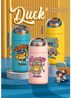 StarAndDaisy StarAndDaisy Smart Kids School Water Bottle SUS Insulated Thermos (Starface-6 Blue)  - Image 2