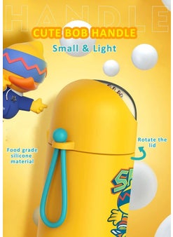 StarAndDaisy StarAndDaisy Smart Kids School Water Bottle SUS Insulated Thermos (Starface-6 Blue)  - Image 5