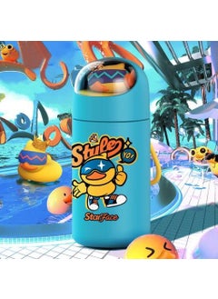 StarAndDaisy StarAndDaisy Smart Kids School Water Bottle SUS Insulated Thermos (Starface-6 Blue)  - Image 1