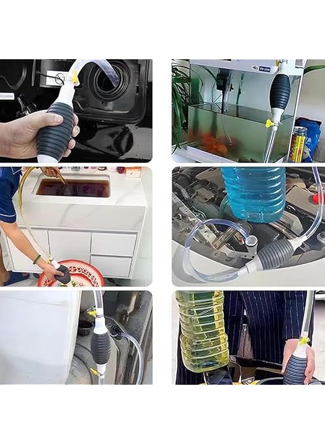 Excefore Multifunction Liquid Sucker Pump, Portable Siphon Pump For Gasoline Diesel And Other Liquid Water, Manual Fuel Transfer Pump Gasoline Transfer Pump With 6.5Ft Siphon Hose - Image 4