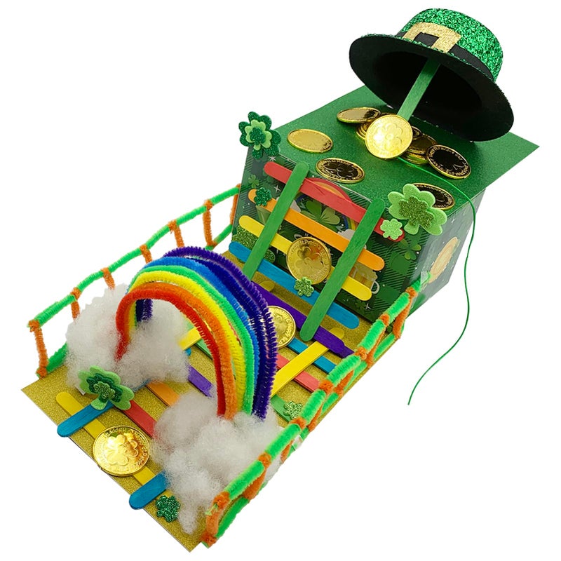 Vecacosic Leprechaun Trap Kit for Kids 2 Sets DIY St Patricks Day Leprechaun Trap Supplies to Make A Trap to Catch A Leprechaun St Patricks Day Toys Gifts for Kids Classroom Activity - Image 2