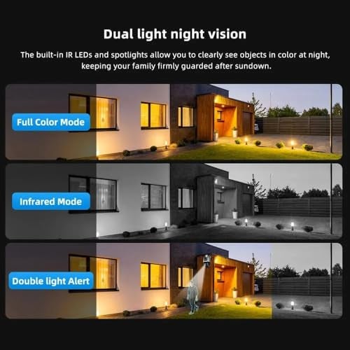 smars Dual Lens 4+4 MP WiFi IP PTZ Camera | Outdoor Wireless CCTV Security Camera | Audio and Video Monitoring | Colour Night Vision | PIR Motion Sensor | 360° PTZ Control | IP66 Waterproof - Image 5