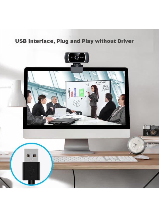 Gesobyte Jixuan C306 Computer Webcam 1080p Hd Microphone For Video Calls, Meetings, Postgraduate Entrance Exams, Online Cl, Laptop And Desktop All-in Home Teaching, Usb External Connection - Image 5