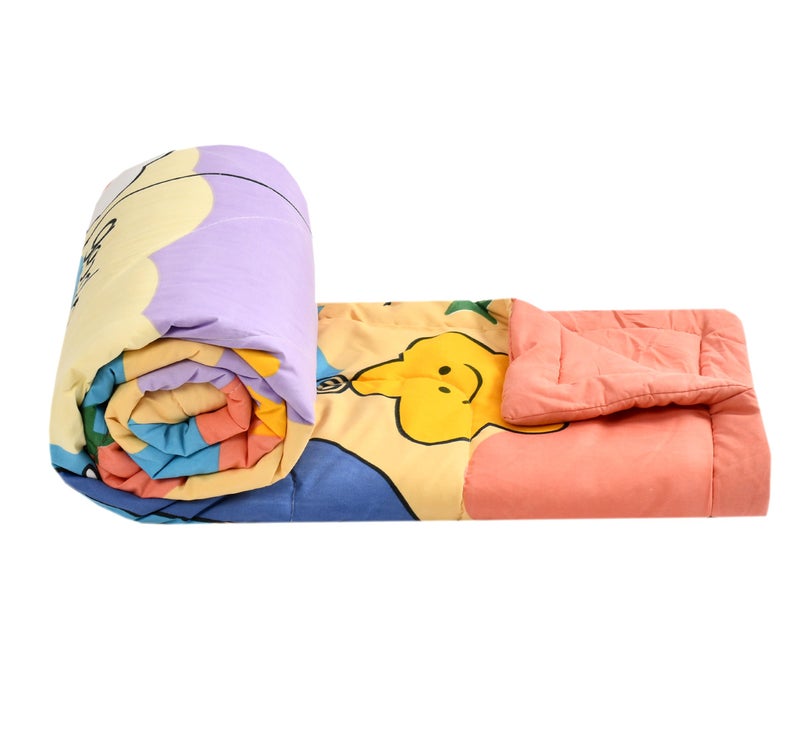 FRESH FROM LOOM Summer Collection Microfiber TC - 144 Single Bed Kids Bed Blanket | Cartoon Printed Dohar for Kids Boy & Girls |Children Comforters | Summer Blanket (60x90 in | Gud Night Multi Color) - Image 2