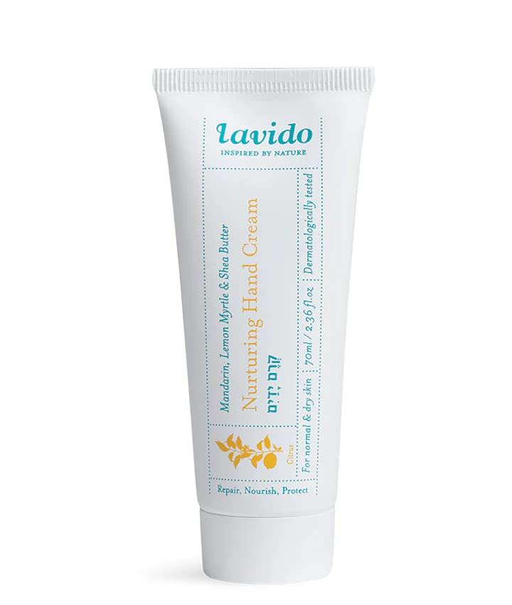 Lavido - Nurturing Hand Cream | Clean, Non-Toxic Skincare (Mandarin + Lemon Myrtle, 2.36 fl oz | 70 ml)