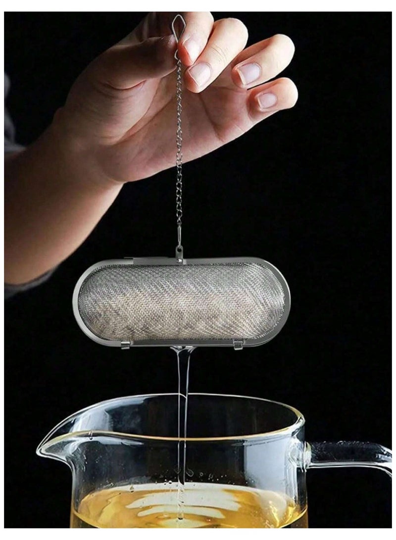 Cuken Stainless Steel Reusable Mesh Tea Infuser for Kitchen, Kitchen Supplies, Food, Cooking, Camping, Vacation, Beach, Room Decor, Organizer, Party, Travel - Image 4