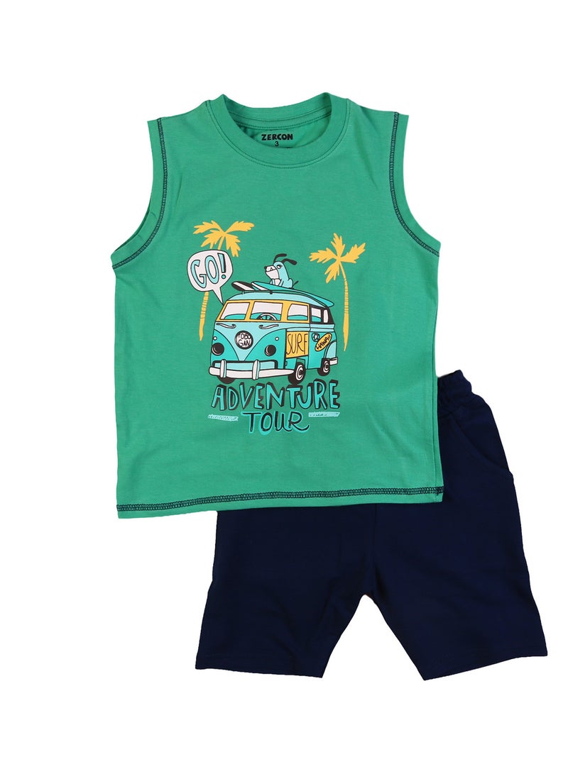 Zercon Summer Pajama Set for Boys 7285 - Image 1