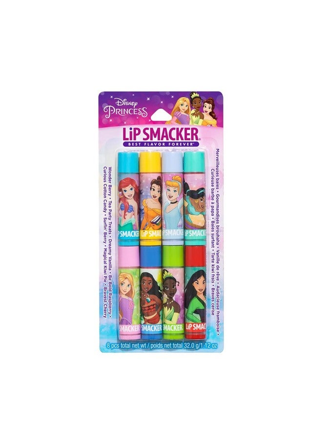Lip Smacker Disney Princess Flavored Lip Balm Party Pack 8 Count, Clear, For Kids - Image 1