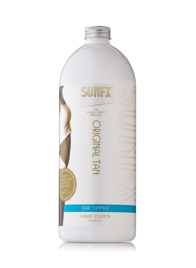 Original Tan - All Natural Spray Tanning Solution(1L/33.8 fl oz, DARK SUMMER