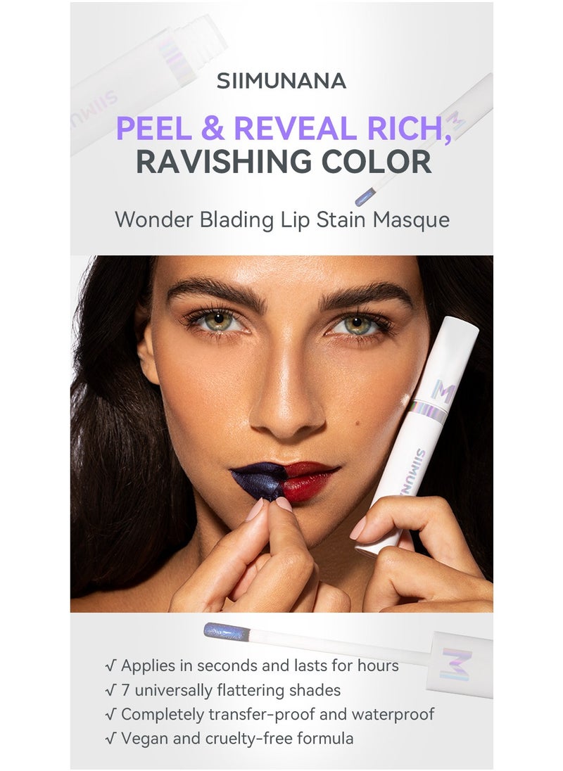 siimunana - Moisturizing and Plumping Lip Tint for Enhanced Color, Long-Lasting Waterproof, Easy Peel & Reveal, Ideal Lip Makeup for Women - Image 1