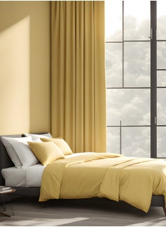 Raymond Raymond Home King Flat Sheet Bedsheet 144 Thread Count Luxurious Mercerized 100% Long Staple Cotton Bedding Solid Pre Shrunk Percale Finish Bed Linen with 2 Pillow Case - Peach (274 * 274 CM)  - Image 1