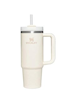 Stanley Stanley Quencher H2.0 FlowState Stainless Steel Vacuum Insulated Tumbler with Lid and Straw for Water, Iced Tea or Coffee, Smoothie and More, Cream , 30 oz  - Image 1