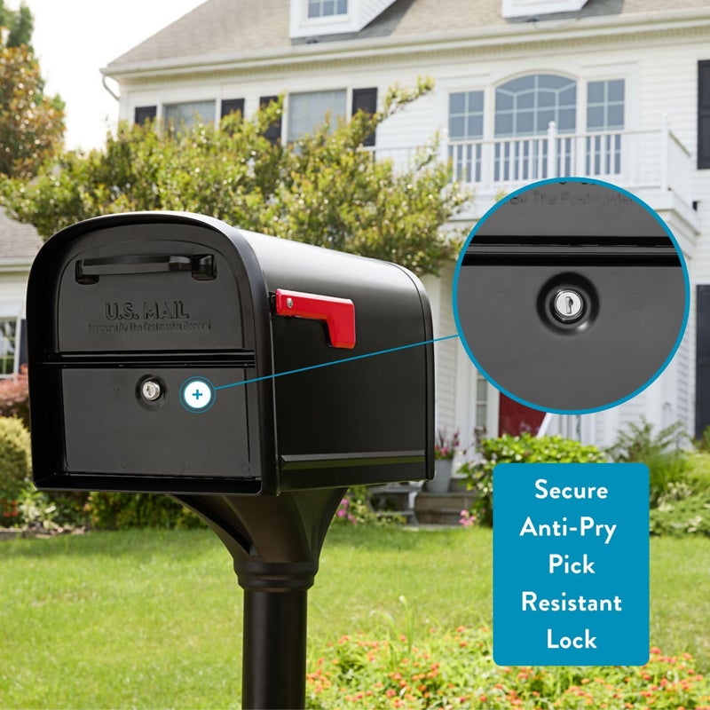 Architectural Mailboxes 6300B-10 Oasis 360 Locking Parcel Mailbox, Extra Large, Black, 6300B-10 - Image 2