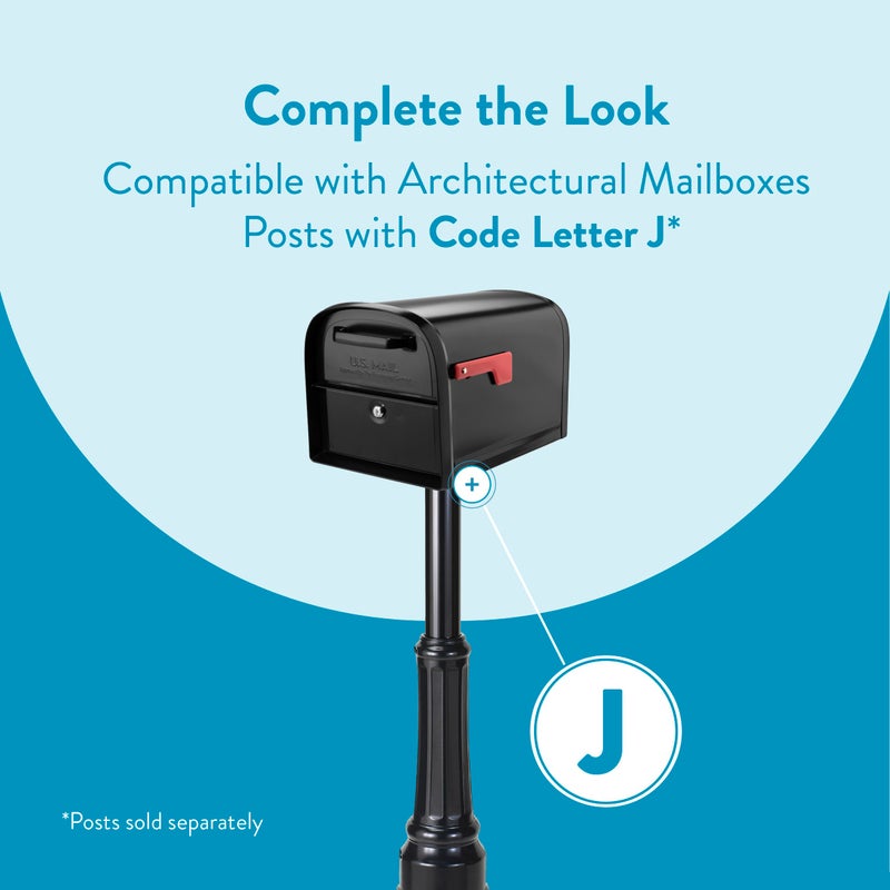 Architectural Mailboxes 6300B-10 Oasis 360 Locking Parcel Mailbox, Extra Large, Black, 6300B-10 - Image 5