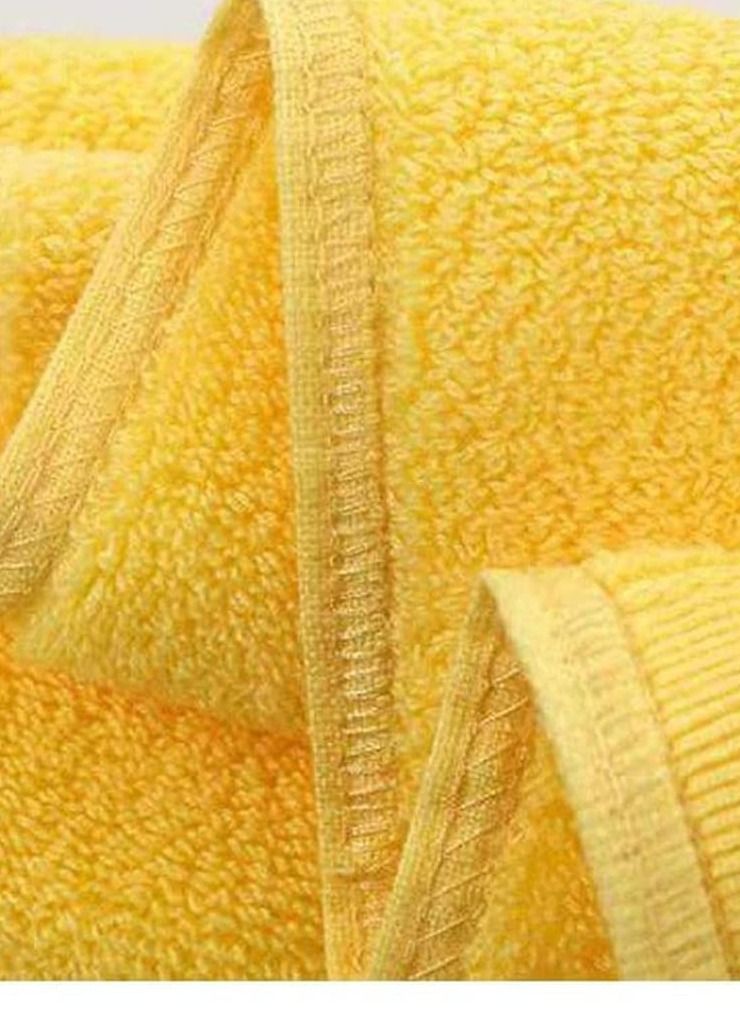 erorex Bathroom Hand Towels Home Soft Cotton Super Soft Highly Absorbent Hand Towel for Bath Soft Luxurious Bathroom Towels Hand Face Gym and Spa Yellow - Image 3