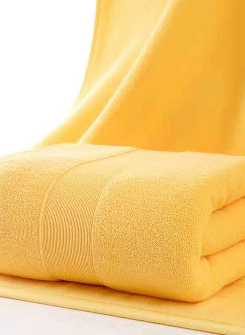 erorex Bathroom Hand Towels Home Soft Cotton Super Soft Highly Absorbent Hand Towel for Bath Soft Luxurious Bathroom Towels Hand Face Gym and Spa Yellow - Image 5