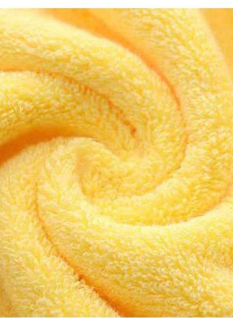 erorex Bathroom Hand Towels Home Soft Cotton Super Soft Highly Absorbent Hand Towel for Bath Soft Luxurious Bathroom Towels Hand Face Gym and Spa Yellow - Image 2