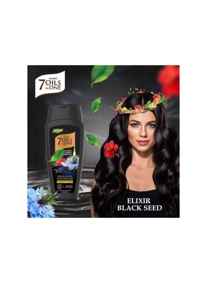 emami 7 Oil In One Double Conditioning Shampoo Elixir Blackseed 100ml - Image 4